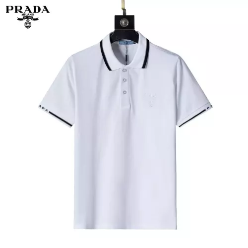 Prada T-Shirts Short Sleeved For Men #1293677 $29.00 USD, Wholesale Replica Prada T-Shirts