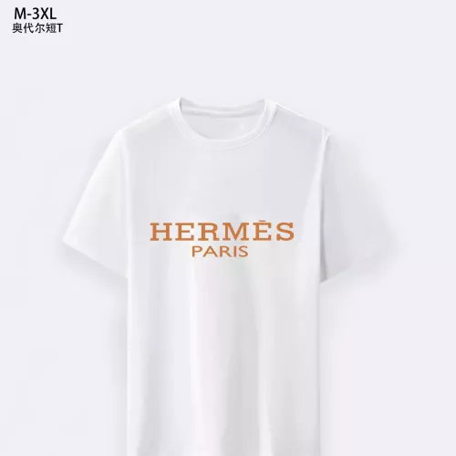 Hermes T-Shirts Short Sleeved For Men #1294074 $25.00 USD, Wholesale Replica Hermes T-Shirts