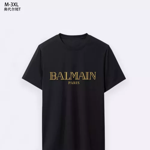 Balmain T-Shirts Short Sleeved For Men #1294079 $25.00 USD, Wholesale Replica Balmain T-Shirts