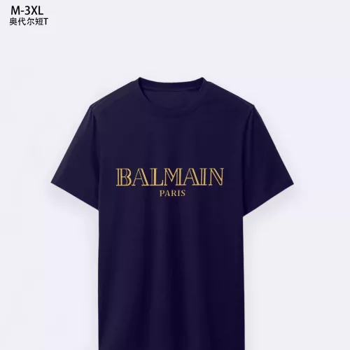 Balmain T-Shirts Short Sleeved For Men #1294080 $25.00 USD, Wholesale Replica Balmain T-Shirts