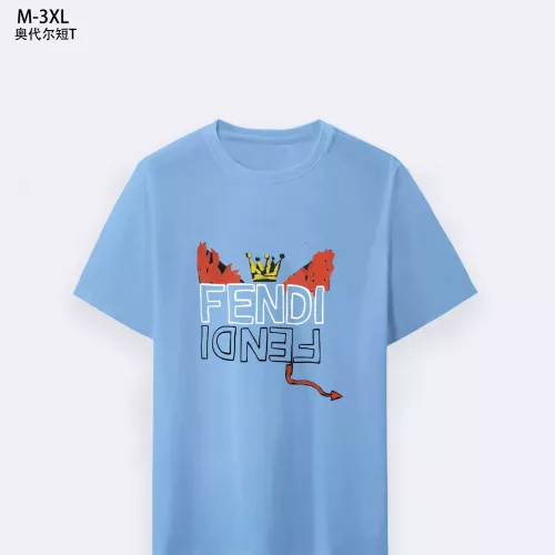 Fendi T-Shirts Short Sleeved For Men #1294091 $25.00 USD, Wholesale Replica Fendi T-Shirts