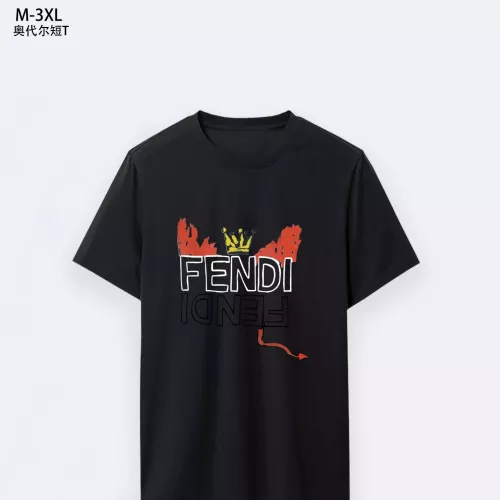 Fendi T-Shirts Short Sleeved For Men #1294092 $25.00 USD, Wholesale Replica Fendi T-Shirts