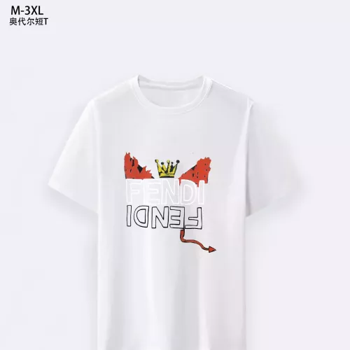 Fendi T-Shirts Short Sleeved For Men #1294094 $25.00 USD, Wholesale Replica Fendi T-Shirts