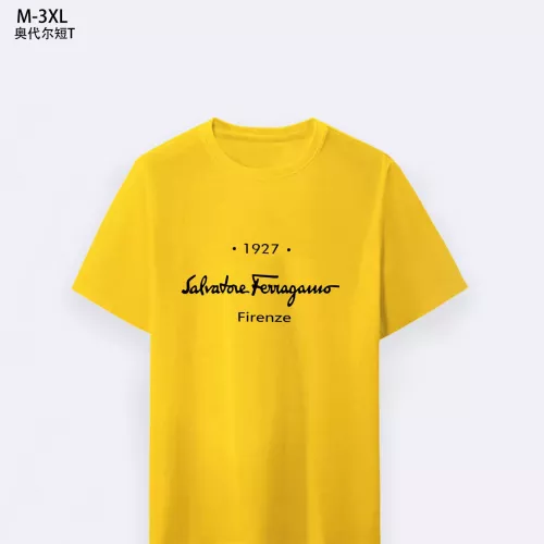 Salvatore Ferragamo T-Shirts Short Sleeved For Men #1294138 $25.00 USD, Wholesale Replica Salvatore Ferragamo T-Shirts