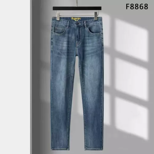 Replica Fendi Jeans For Men #1294169 $42.00 USD for Wholesale