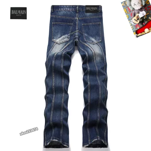 Replica Balmain Jeans For Men #1294187 $48.00 USD for Wholesale