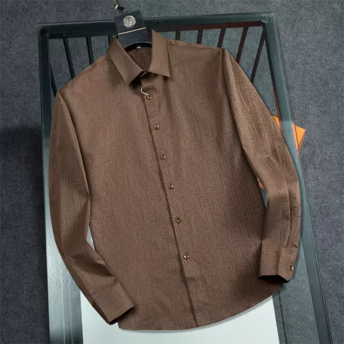 Fendi Shirts Long Sleeved For Men #1294281 $48.00 USD, Wholesale Replica Fendi Shirts