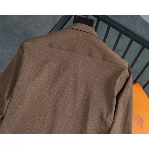 Replica Fendi Shirts Long Sleeved For Men #1294281 $48.00 USD for Wholesale