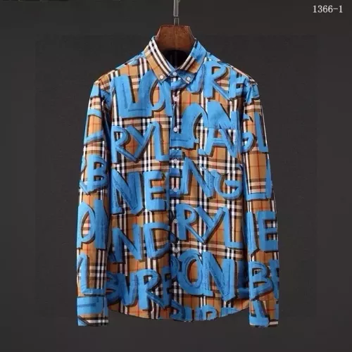 Burberry Shirts Long Sleeved For Men #1294343 $52.00 USD, Wholesale Replica Burberry Shirts