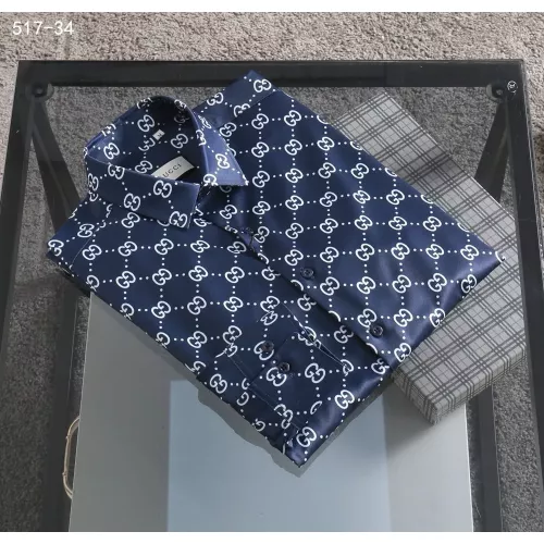 Replica Gucci Shirts Long Sleeved For Men #1294358 $52.00 USD for Wholesale