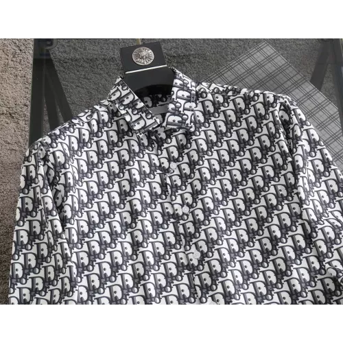 Replica Christian Dior Shirts Long Sleeved For Men #1294363 $52.00 USD for Wholesale