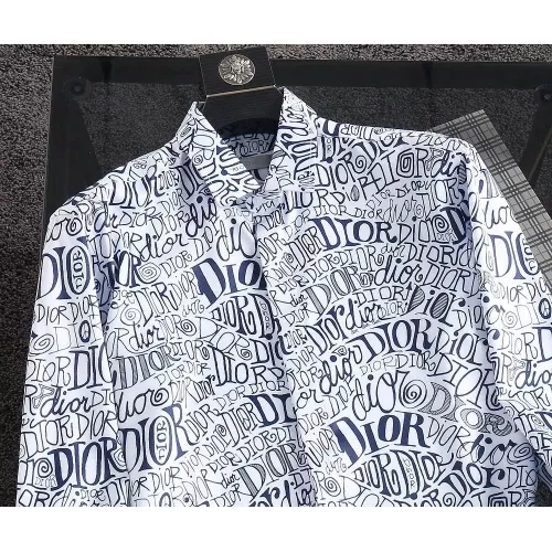 Replica Christian Dior Shirts Long Sleeved For Men #1294365 $52.00 USD for Wholesale