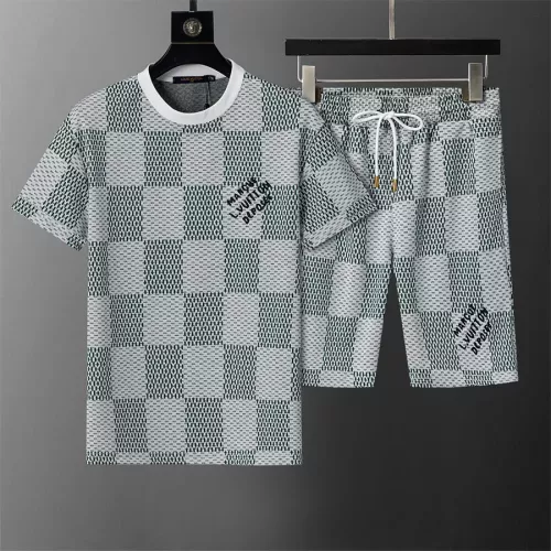 Louis Vuitton LV Tracksuits Short Sleeved For Men #1294457 $42.00 USD, Wholesale Replica Louis Vuitton LV Tracksuits
