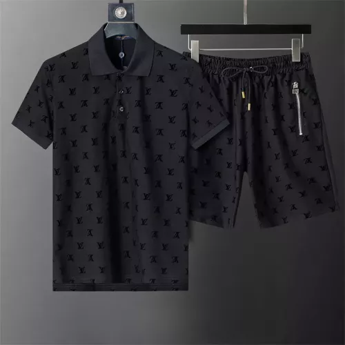 Louis Vuitton LV Tracksuits Short Sleeved For Men #1294478 $45.00 USD, Wholesale Replica Louis Vuitton LV Tracksuits