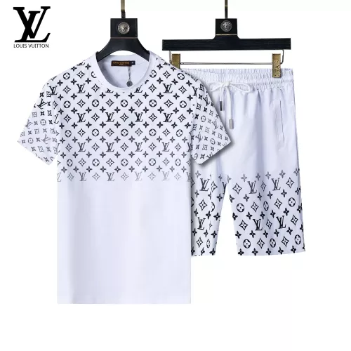 Louis Vuitton LV Tracksuits Short Sleeved For Men #1294492 $48.00 USD, Wholesale Replica Louis Vuitton LV Tracksuits