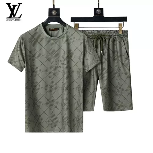 Louis Vuitton LV Tracksuits Short Sleeved For Men #1294517 $48.00 USD, Wholesale Replica Louis Vuitton LV Tracksuits