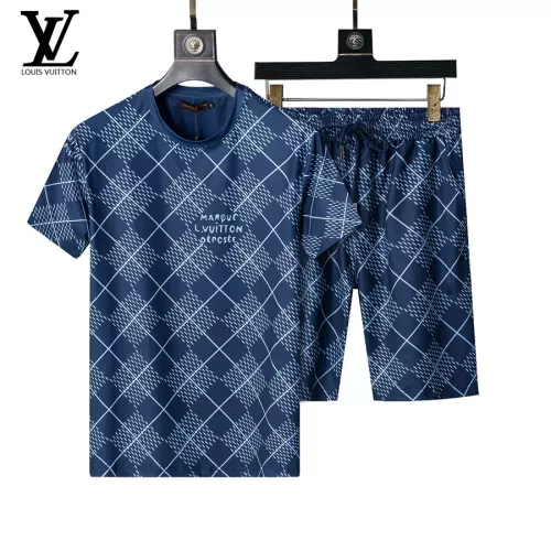 Louis Vuitton LV Tracksuits Short Sleeved For Men #1294518 $48.00 USD, Wholesale Replica Louis Vuitton LV Tracksuits