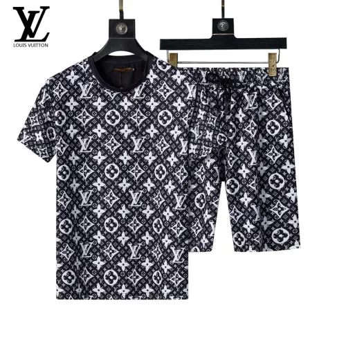 Louis Vuitton LV Tracksuits Short Sleeved For Men #1294520 $48.00 USD, Wholesale Replica Louis Vuitton LV Tracksuits