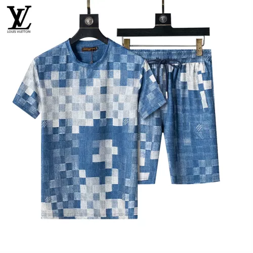 Louis Vuitton LV Tracksuits Short Sleeved For Men #1294521 $48.00 USD, Wholesale Replica Louis Vuitton LV Tracksuits