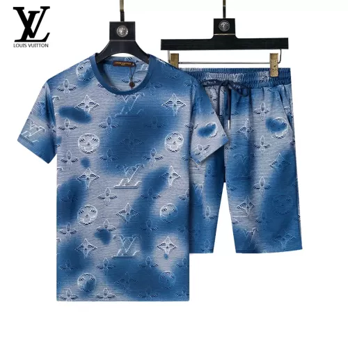 Louis Vuitton LV Tracksuits Short Sleeved For Men #1294527 $48.00 USD, Wholesale Replica Louis Vuitton LV Tracksuits