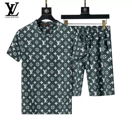 Louis Vuitton LV Tracksuits Short Sleeved For Men #1294530 $48.00 USD, Wholesale Replica Louis Vuitton LV Tracksuits