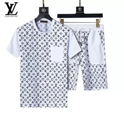 Louis Vuitton LV Tracksuits Short Sleeved For Men #1294531 $48.00 USD, Wholesale Replica Louis Vuitton LV Tracksuits