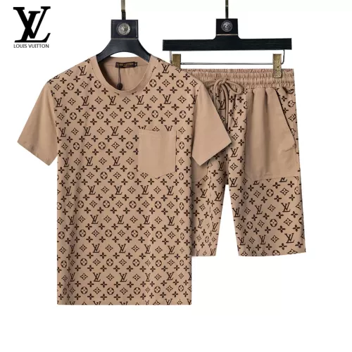 Louis Vuitton LV Tracksuits Short Sleeved For Men #1294532 $48.00 USD, Wholesale Replica Louis Vuitton LV Tracksuits