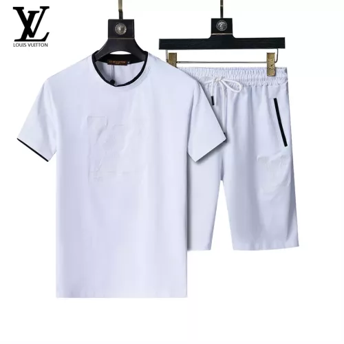 Louis Vuitton LV Tracksuits Short Sleeved For Men #1294538 $48.00 USD, Wholesale Replica Louis Vuitton LV Tracksuits