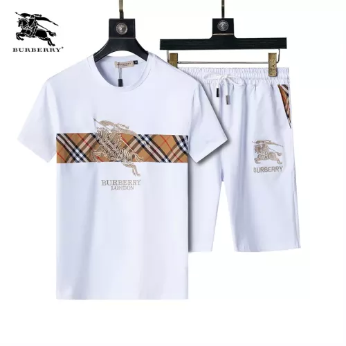 Burberry Tracksuits Short Sleeved For Men #1294568 $48.00 USD, Wholesale Replica Burberry Tracksuits