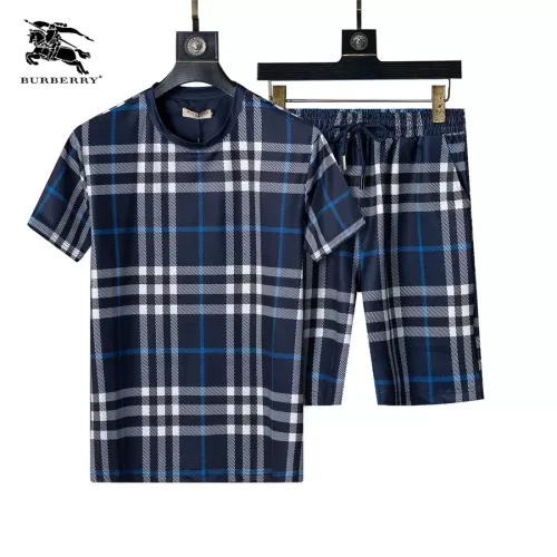 Burberry Tracksuits Short Sleeved For Men #1294583 $48.00 USD, Wholesale Replica Burberry Tracksuits