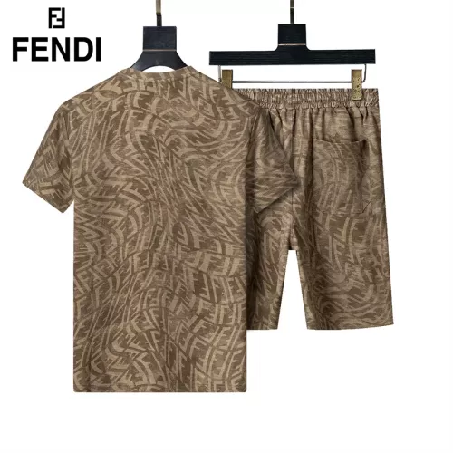 Replica Fendi Tracksuits Short Sleeved For Men #1294616 $48.00 USD for Wholesale