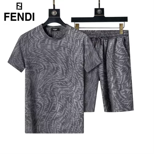 Fendi Tracksuits Short Sleeved For Men #1294617 $48.00 USD, Wholesale Replica Fendi Tracksuits