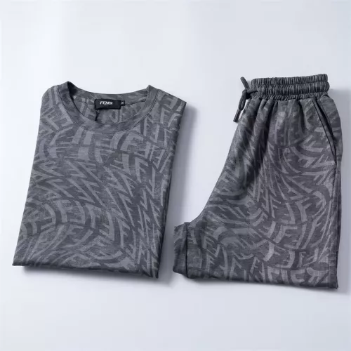 Replica Fendi Tracksuits Short Sleeved For Men #1294617 $48.00 USD for Wholesale