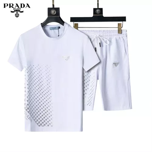 Prada Tracksuits Short Sleeved For Men #1294635 $48.00 USD, Wholesale Replica Prada Tracksuits