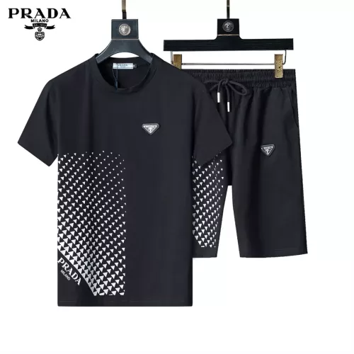 Prada Tracksuits Short Sleeved For Men #1294636 $48.00 USD, Wholesale Replica Prada Tracksuits