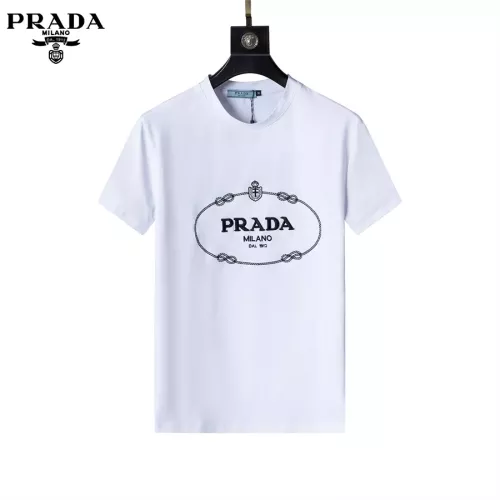 Replica Prada Tracksuits Short Sleeved For Men #1294637 $48.00 USD for Wholesale