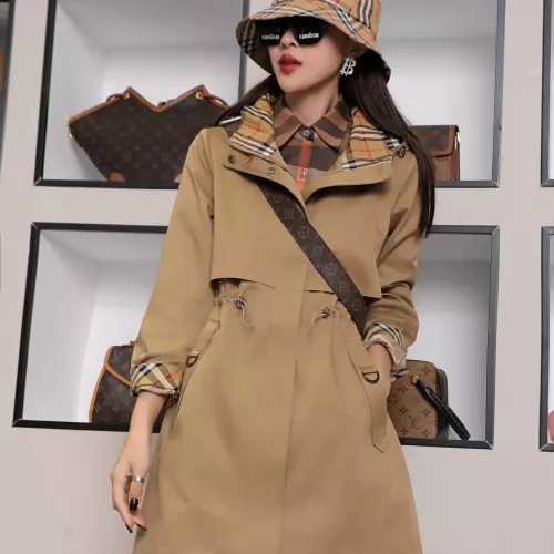 Burberry Trench Coat Long Sleeved For Women #1295269 $160.00 USD, Wholesale Replica Burberry Trench Coat