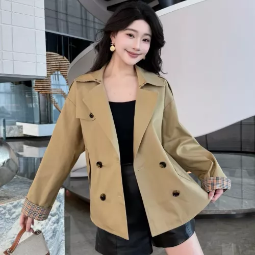 Burberry Trench Coat Long Sleeved For Women #1295279 $140.00 USD, Wholesale Replica Burberry Trench Coat