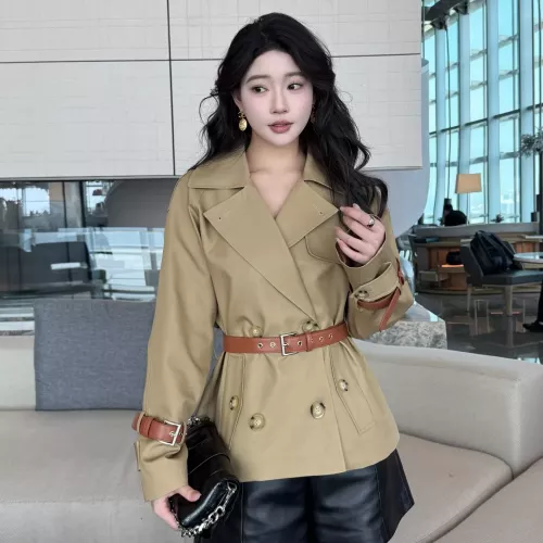 Burberry Trench Coat Long Sleeved For Women #1295281 $160.00 USD, Wholesale Replica Burberry Trench Coat