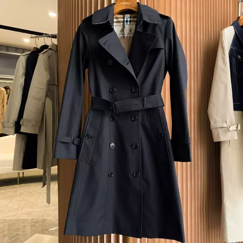 Replica Burberry Trench Coat Long Sleeved For Women #1295287 $170.00 USD for Wholesale