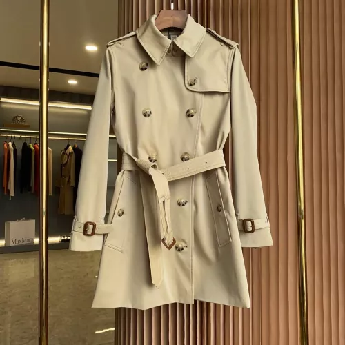 Burberry Trench Coat Long Sleeved For Women #1295296 $160.00 USD, Wholesale Replica Burberry Trench Coat