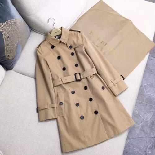 Burberry Trench Coat Long Sleeved For Women #1295307 $185.00 USD, Wholesale Replica Burberry Trench Coat