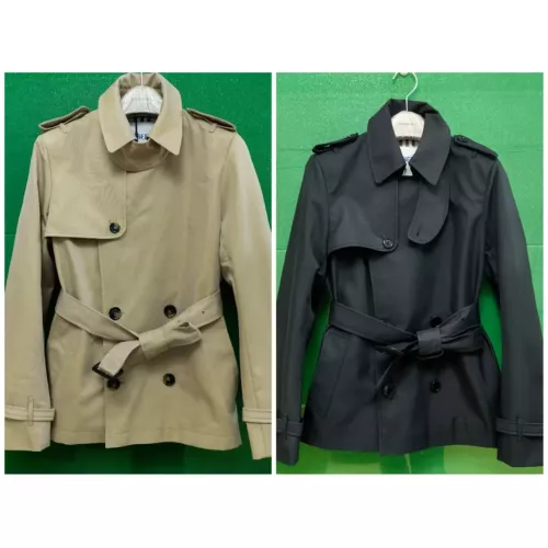 Replica Burberry Trench Coat Long Sleeved For Women #1295309 $160.00 USD for Wholesale