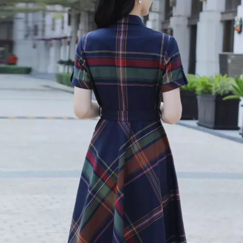 Replica Burberry Dresses Short Sleeved For Women #1295319 $96.00 USD for Wholesale