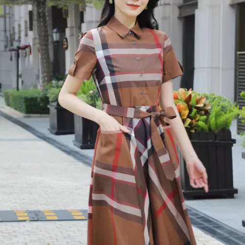 Replica Burberry Dresses Short Sleeved For Women #1295320 $96.00 USD for Wholesale