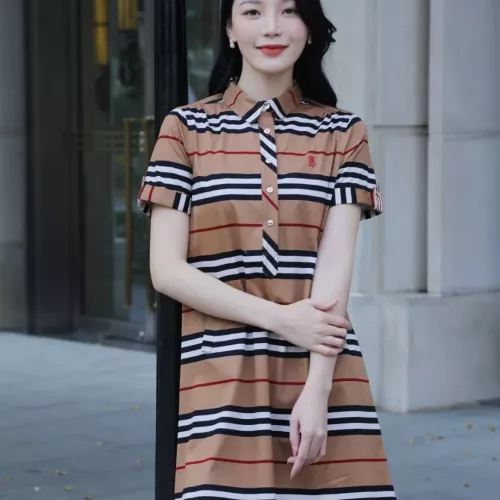 Replica Burberry Dresses Short Sleeved For Women #1295321 $96.00 USD for Wholesale