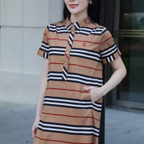 Replica Burberry Dresses Short Sleeved For Women #1295321 $96.00 USD for Wholesale