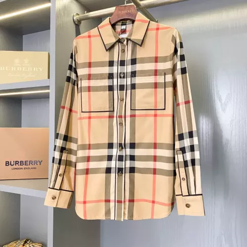 Burberry Shirts Long Sleeved For Women #1295326 $88.00 USD, Wholesale Replica Burberry Shirts