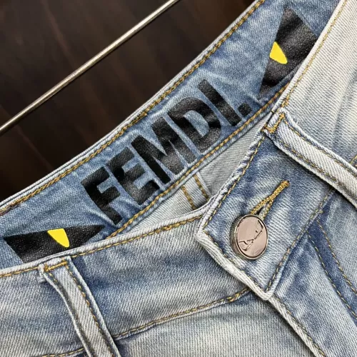 Replica Fendi Jeans For Men #1295438 $88.00 USD for Wholesale