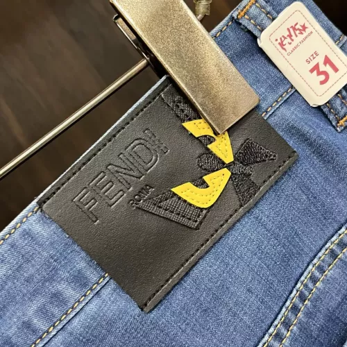 Replica Fendi Jeans For Men #1295455 $88.00 USD for Wholesale